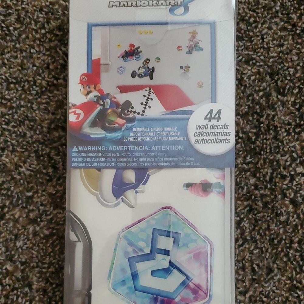 Nintendo Mario Kart 8 Wall Art - Red, Blue, White